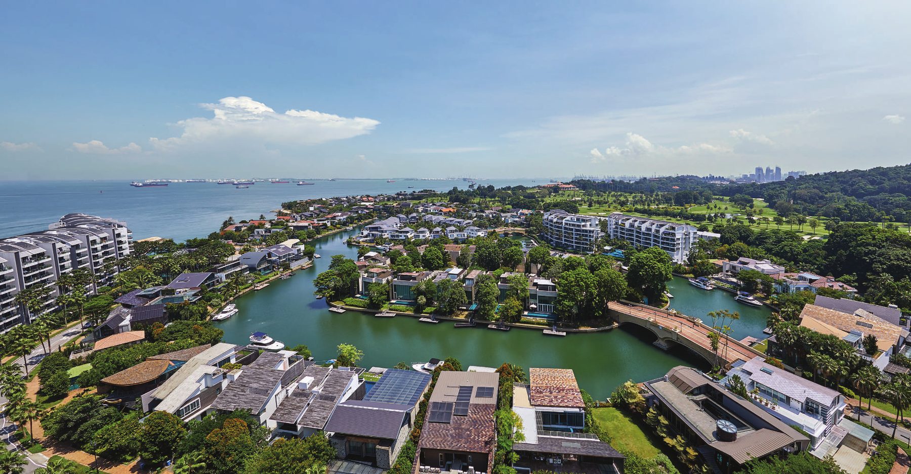 Landed homes and waterways