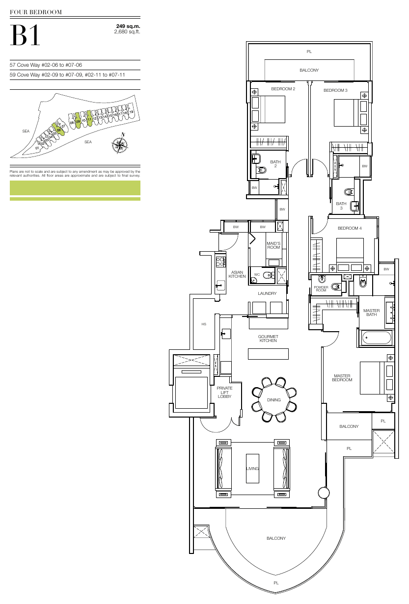 4-Bedroom, Type B1