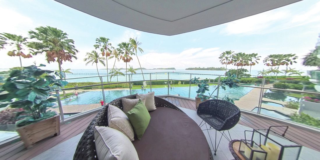 Terrace over the sea